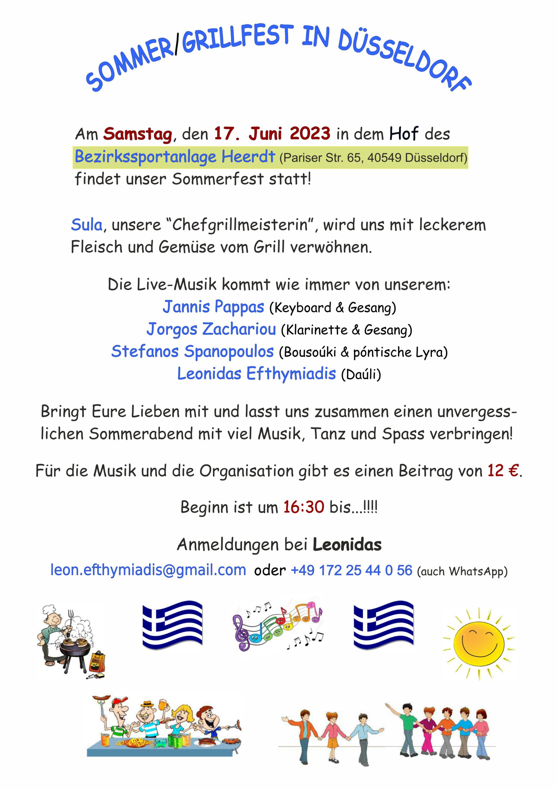 Sommer-Grillfest 2023 - Flyer
